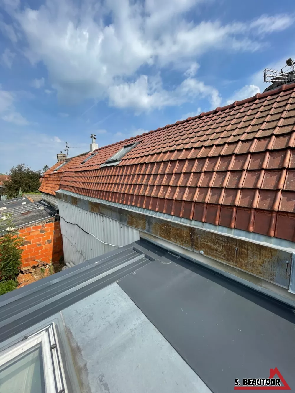 travaux de remplacement des Couvre-Joint de Chéneaux en Zinc